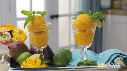 How to Make Mango Mojito Sorbet