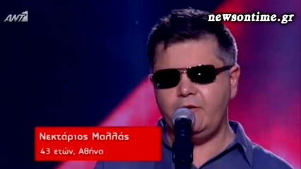 newsontime.gr -  The Voice 2 «Blind Auditions» ΝΕΚΤΑΡΙΟΣ ΜΑΛΛΑΣ