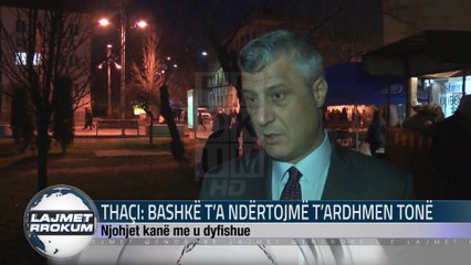 THAÇI: BASHKË TA NDËRTOJMË T’ARDHMEN TONË