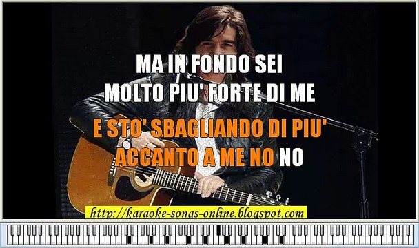 Drupi - Cosi piccola e fragile | Karaoke song online with lyrics on the screen