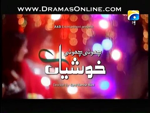 Watch Choti Choti Khushiyan Episode 199 Part 2 - Pakistani Tv Dramas