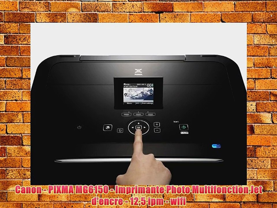 Canon - PIXMA MG6150 - Imprimante Photo Multifonction Jet d'encre - 125 ipm - wifi