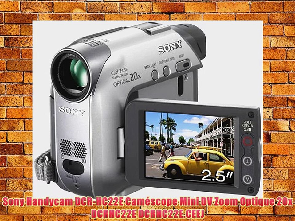 Sony Handycam DCR-HC22E Cam?scope Mini DV Zoom Optique 20x DCRHC22E DCRHC22E.CEEJ