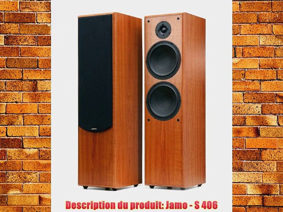 Jamo S 406 Haut-parleurs 2 voies Bass Reflex 120 W Finition H?tre / Noyer