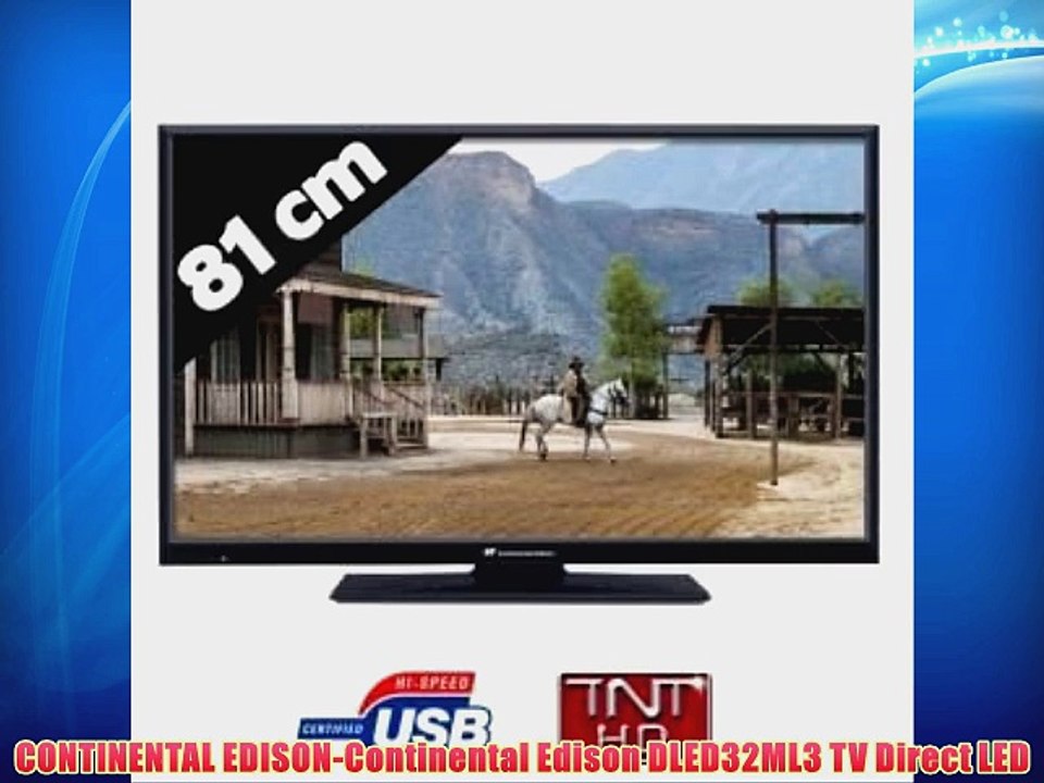 CONTINENTAL EDISON-Continental Edison DLED32ML3 TV Direct LED