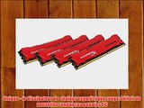 HyperX Savage M?moire RAM 32 Go 1600 MHZ DDR3 Non-ECC Cl9 DIMM Kit (4X8Go) XMP Rouge HX316C9SRK4/32X