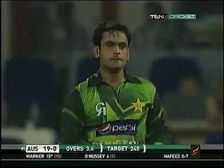 David Warner, Perfect RIGHT HANDED defense , Unbelieveable