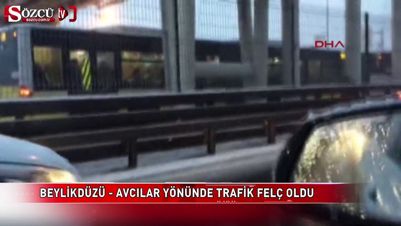 İstanbul'da kar esareti! Metrobüsler durdu