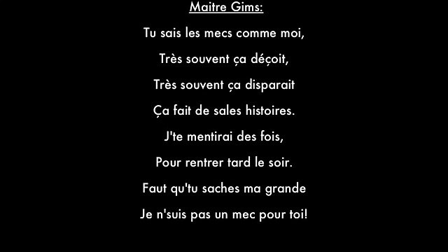 [HD] Vitaa Game Over feat Maître Gims - Paroles