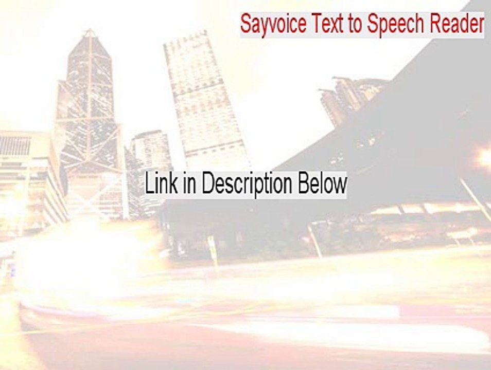 Sayvoice Text to Speech Reader Cracked [Free of Risk Download]