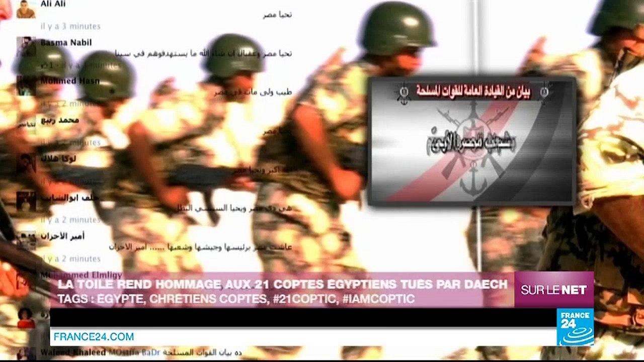 La Toile rend hommage aux 21 coptes égyptiens