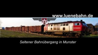 Seltener BUS72 - Bahnubergang in Munster - mit Erixx