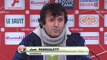 Réaction de José Pasqualetti après Stade Brestois 29 - Nîmes Olympique