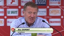 Réaction d'Alex Dupont après Stade Brestois 29 - Nîmes Olympique
