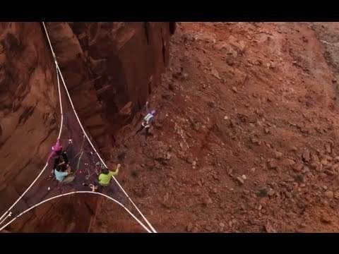 Insane 'Space Thong' Highline BASE Jump - Exposed Ep. 2: Moab