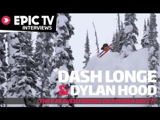 Dash Longe and Dylan Hood Volkl shoot Chamonix interviews with EpicTV