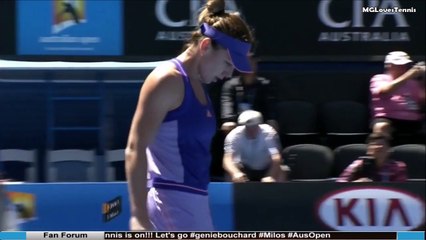 Karin Knapp vs Simona Halep Australian Open 2015 Highlights
