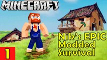 Let's Do This! Nik Nikam's EPIC Minecraft Modded Survival Ep 1