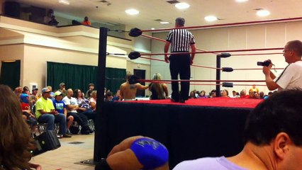 "The Texas Lion" Houston Carson w/ Barbi Hayden vs. Barrett Brown - NWA Bayou Independent Wrestling