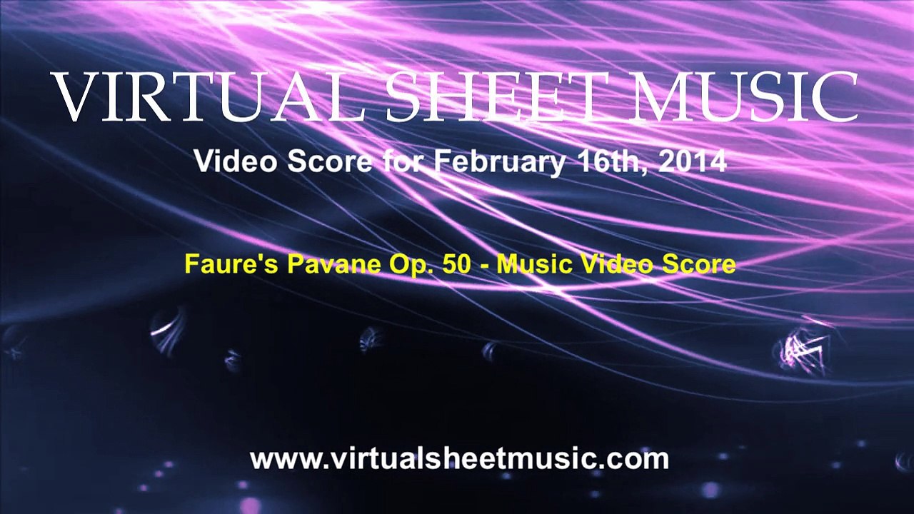 Gabriel Faure's Pavane Op. 50 for Piano Solo