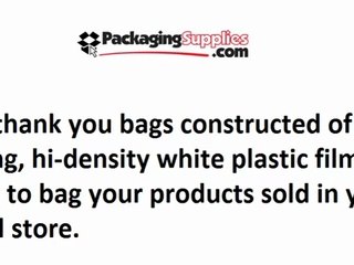 High Quality Thank You Plastic Bags