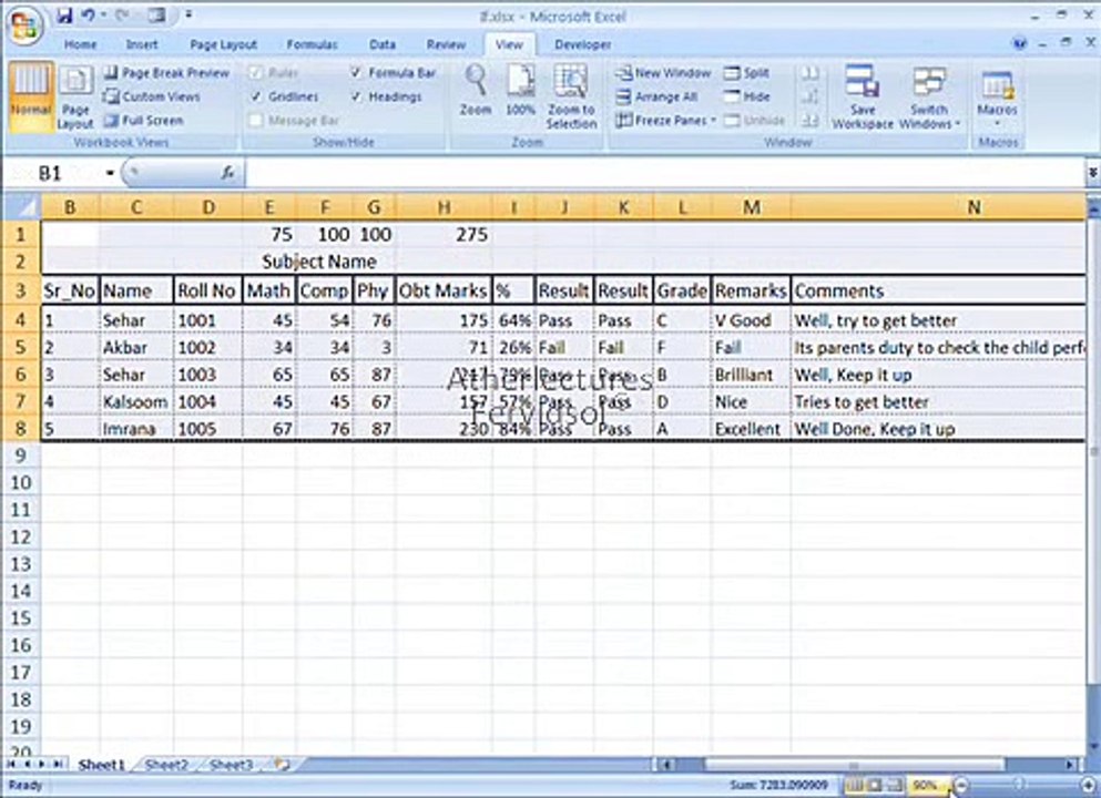 Ms Excel 2007 in Urdu Lecture No 18(A)    www.databaselearn.blogspot.com,