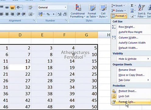 Ms Excel 2007 Format cells Training in Urdu Lecture No 3 of 18