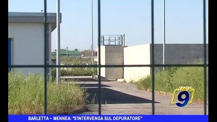 BARLETTA | Mennea: "S'intervenga sul depuratore"