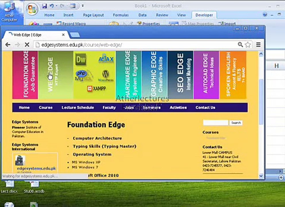 MS Excel  2007 Macro Trainings in Urdu Lecture  No 15 of 18