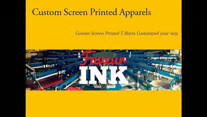 Custom Screen Printed Apparels – FaveurINK