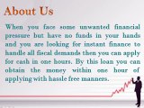 Cash In One Hour- Tremendous Fiscal Aid To Overcome Temporary Financial Hurdles