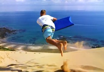 SANDBOARDING session in New Zealand