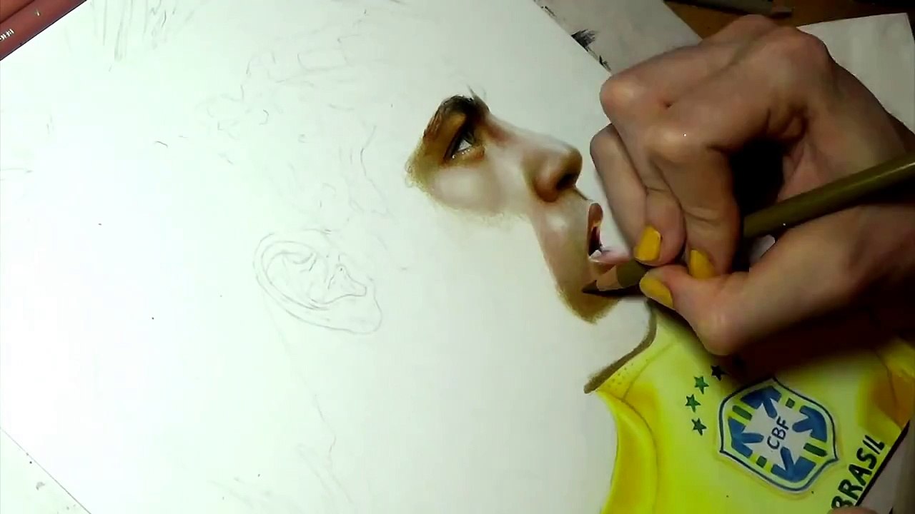 Drawing Neymar Júnior
