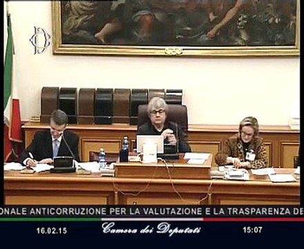 Roma - Concessioni autostradali, audizione Cantone (16.02.15)