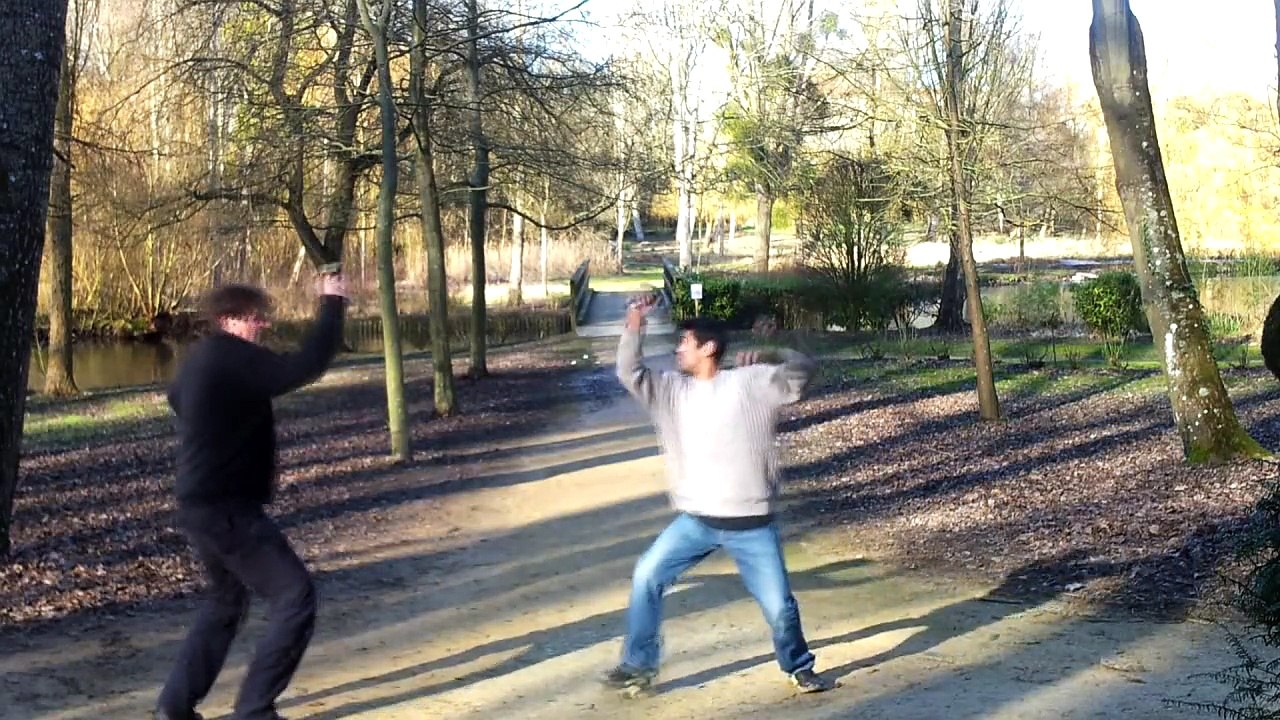 Making-of pub Mousquetaires. Escrime et cascade. Frédéric Trin