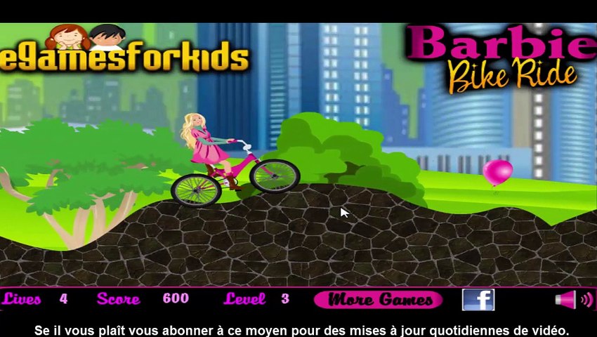 لعبة باربي-باربي ركوب لها لعبة مغامرة الدراجة-ألعاب على الإنترنت مجاناً -  video Dailymotion