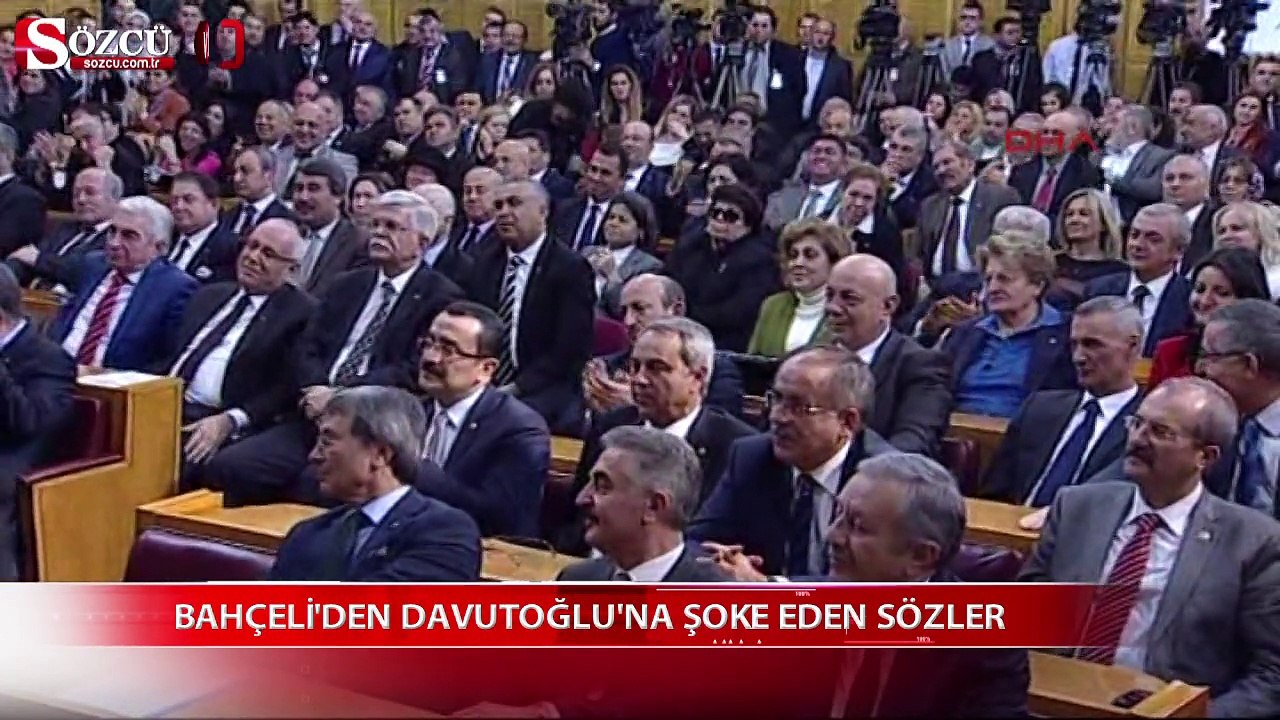 Bahçeli'den Davutoğlu'na şok sözler: Ya haplandın...