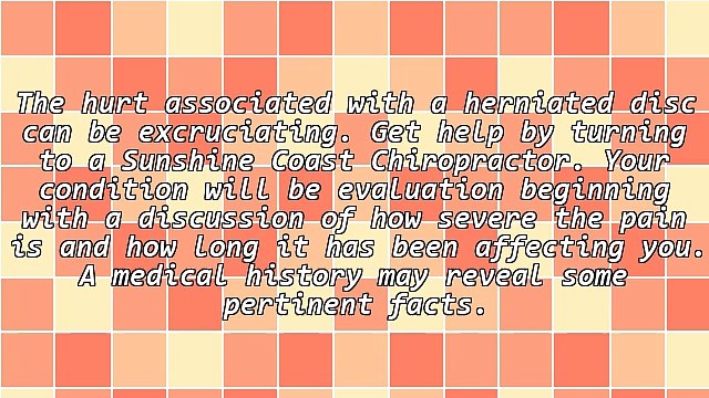 How To Get Safe Herniated Disc Relief With Chiropractic In Sunshine Coast, Australia