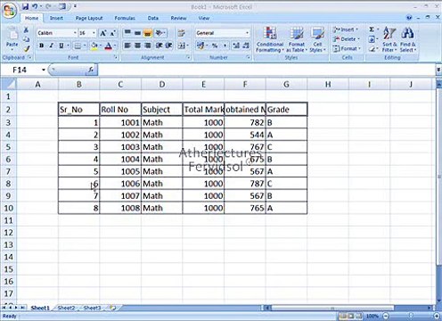 Ms Excel 2007 Format Cells Training in Urdu Lecture No-5 of 18