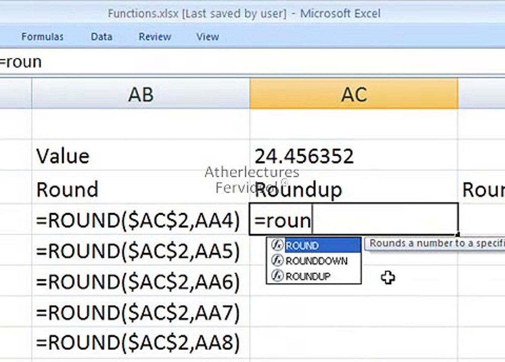 Ms Excel 2007 Function Lecture No 2 Training in Urdu Lecture No 8 of 18