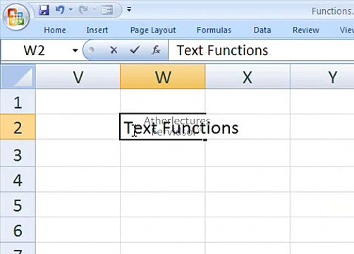Ms Excel 2007 Text Functions in Urdu Lecture No 9 of 18