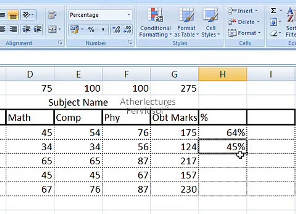 Ms Excel 2007  if condition 1 Training in Urdu Lecture No-10 of 18
