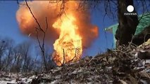 ادامه نبرد در دبالتسوه، دو روز پس از آتش بس شرق اوکراین