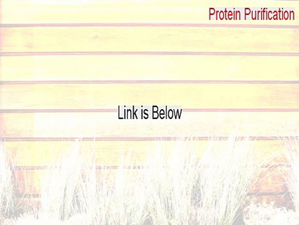 Protein Purification (32 bit) Download [Risk Free Download]