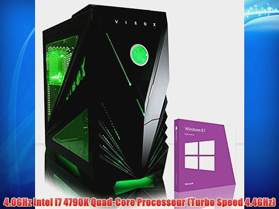 VIBOX Fortis 13 - Bureau Famille Gamer Gaming PC Multim?dia Desktop PC USB3.0 Ordinateur de
