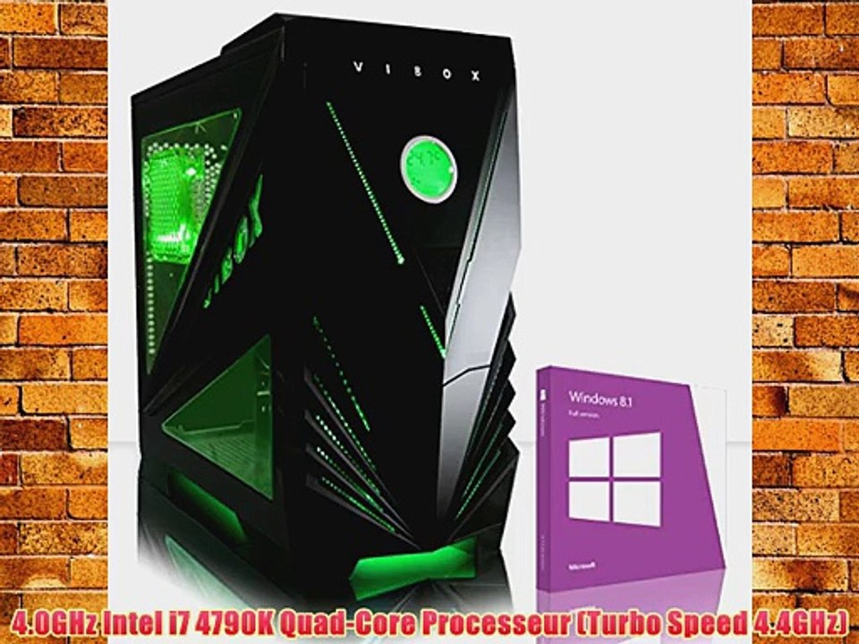 VIBOX Fortis 14 - Bureau Famille Gamer Gaming PC Multim?dia Desktop PC USB3.0 Ordinateur de