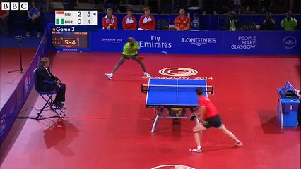 Un échange interminable de tennis de table