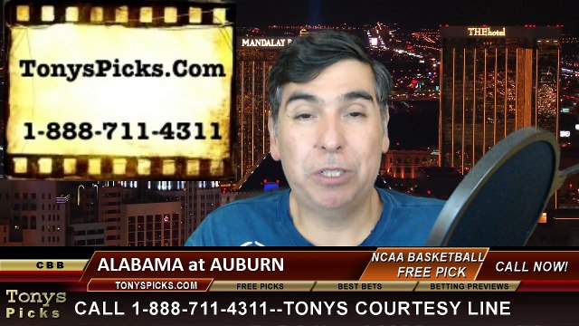 Auburn Tigers vs. Alabama Crimson Tide Free Pick Prediction NCAA College Basketball Odds Preview 2-17-2015