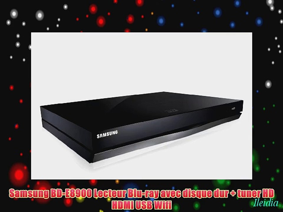 Samsung BD-E8900 Lecteur Blu-ray avec disque dur   tuner HD HDMI USB Wifi
