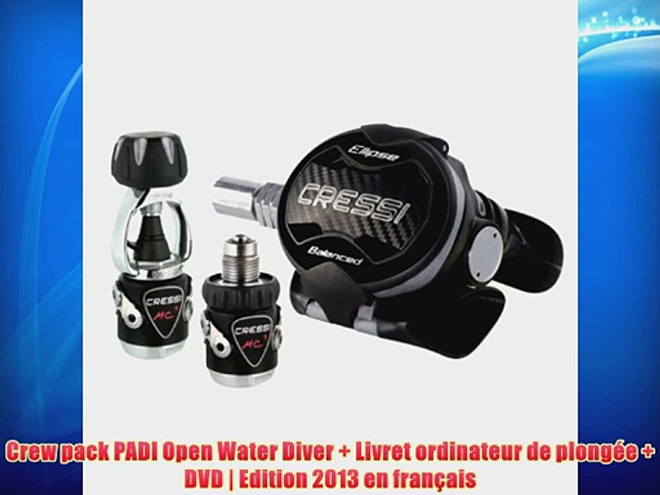 Crew pack PADI Open Water Diver   Livret ordinateur de plong?e   DVD | Edition 2013 en fran?ais